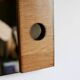 Grand miroir fumé encadrement asymétrique, années 70