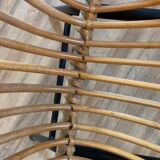 Pair of rattan armchairs for children