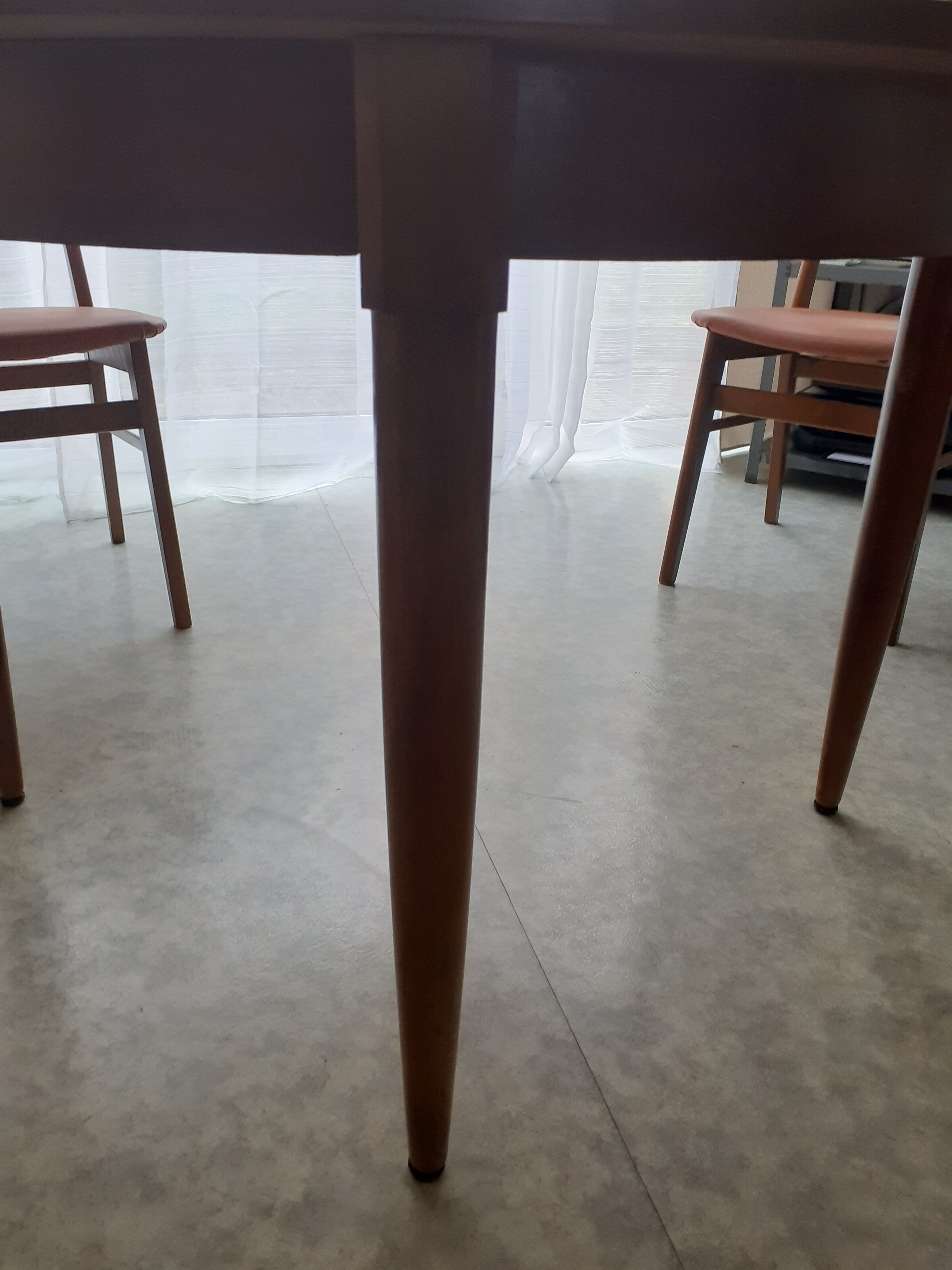 Scandinavian style round table