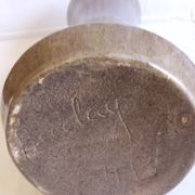 Vase d'Accolay longiligne gris mauve