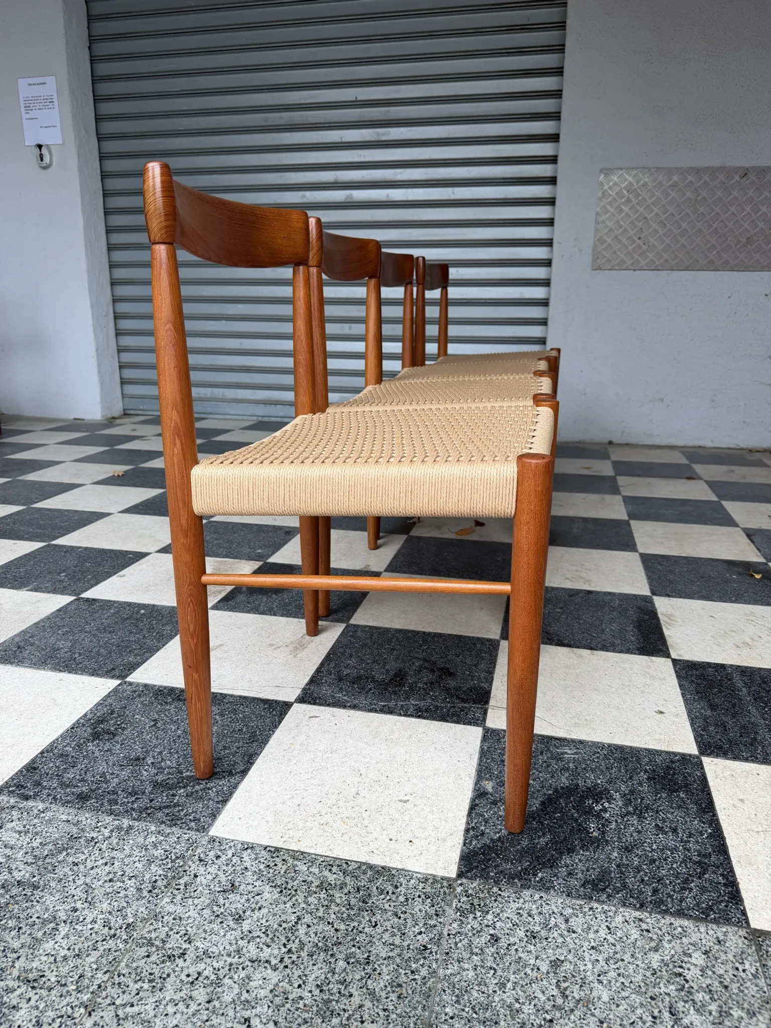 Set of 4 HW Klein chairs for Bramin