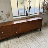 Enfilade teck XL années 60 constructiviste