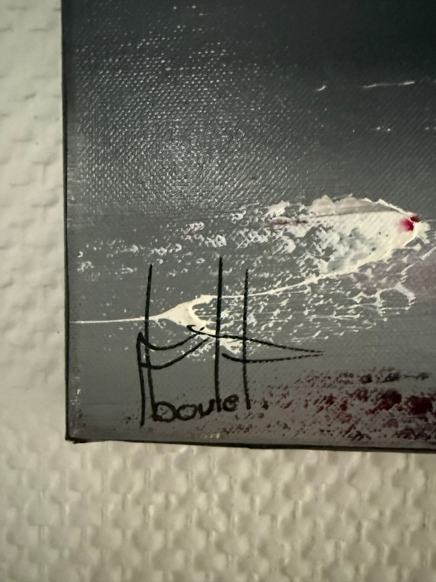 Original painting signed F. Boutet - 60 x 60 cm