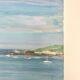 Huile sur toile paysage de port fleuri