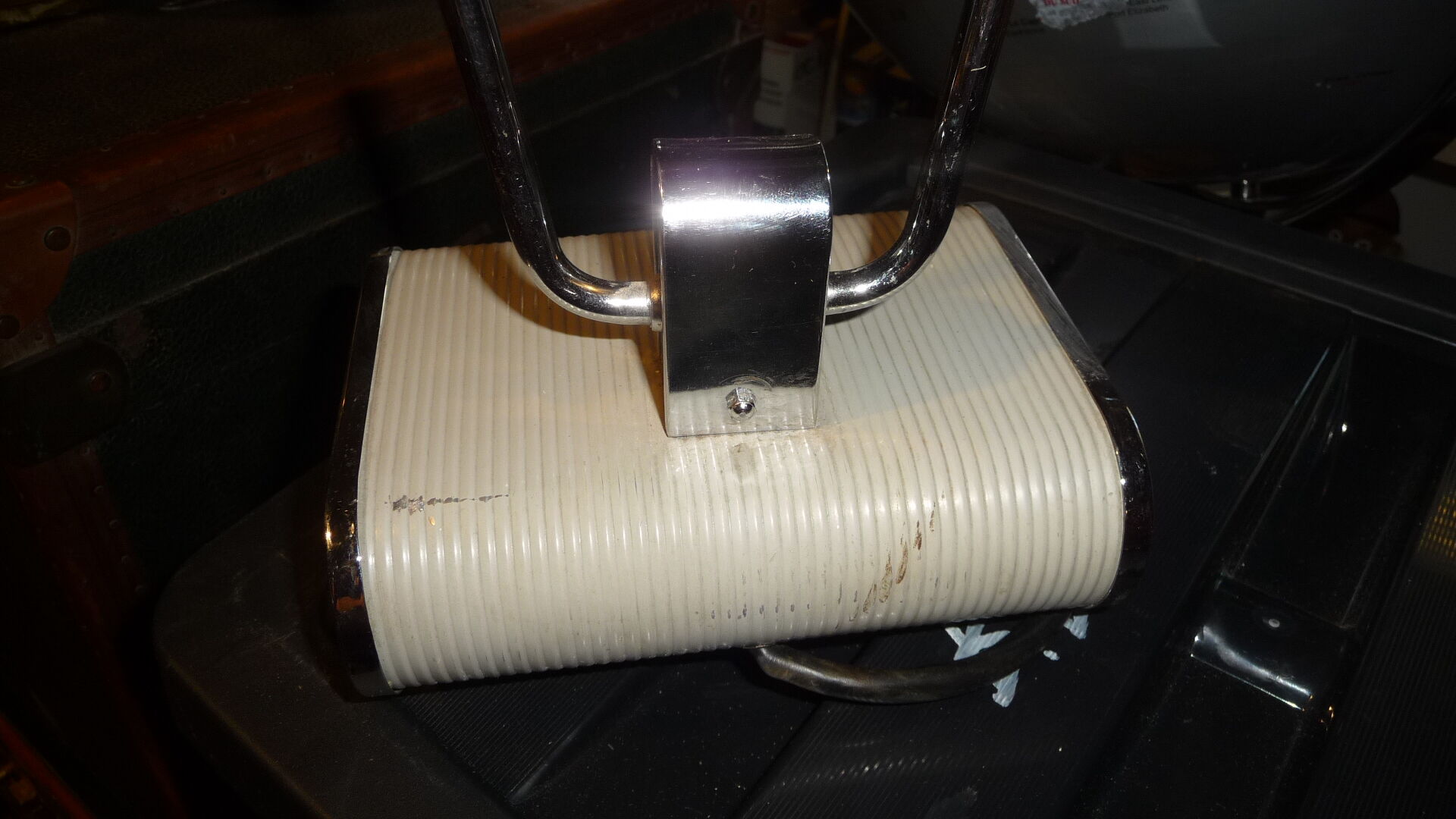 Chrome plated iron Jumo desk lamp 1930