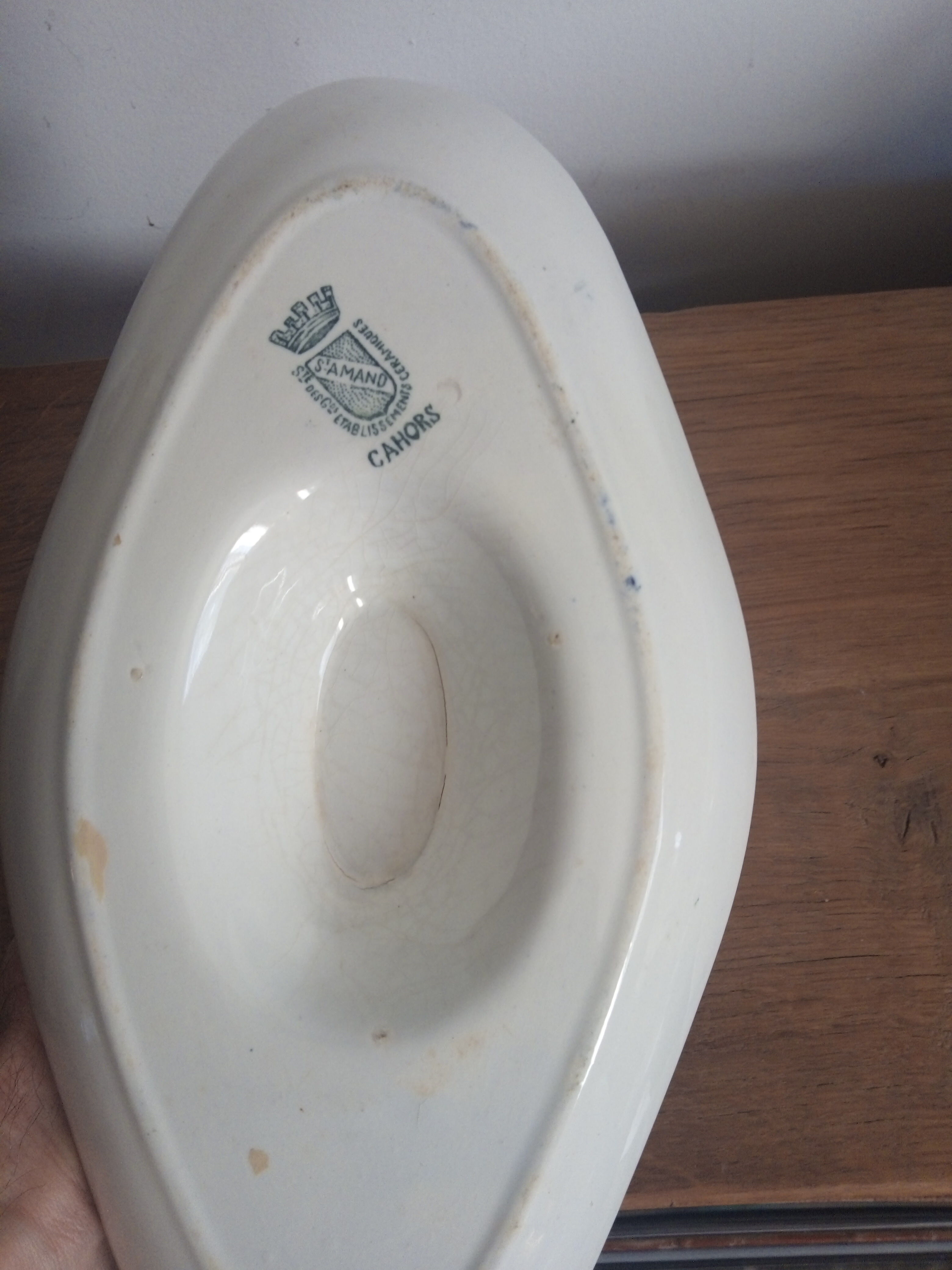 St Amand earthenware sauce dish