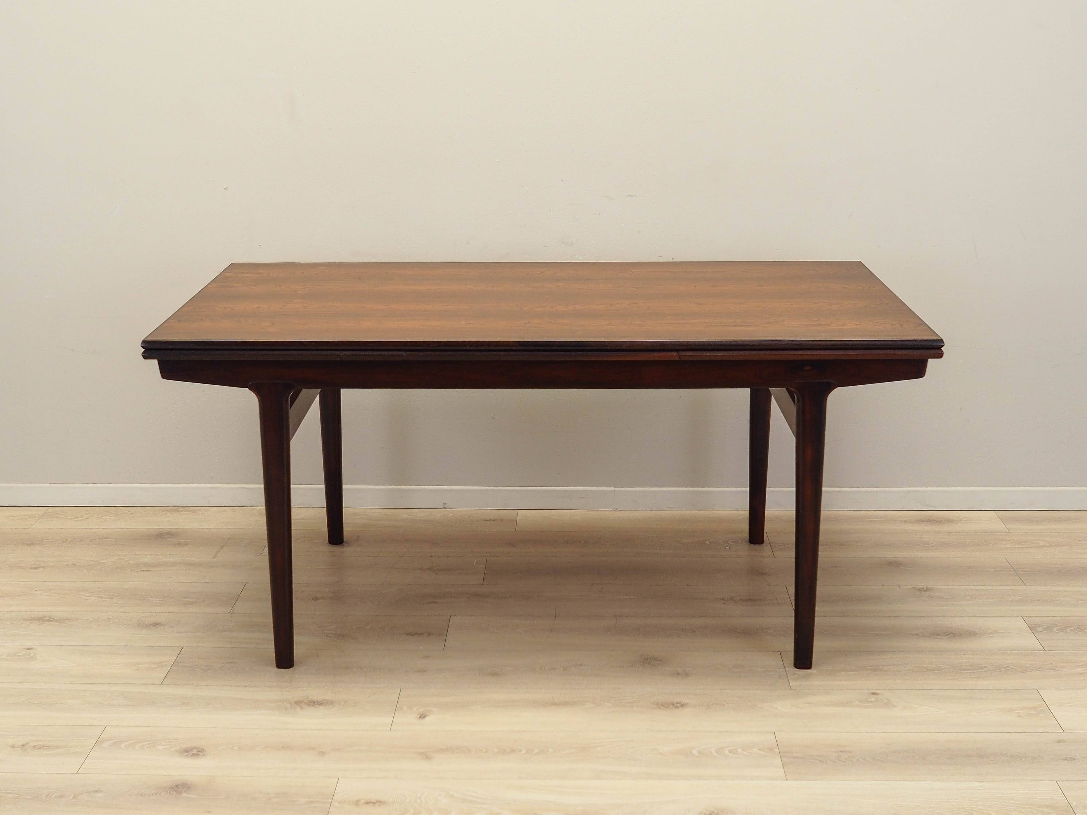 Rosewood table, Danish design, 1960s, designer: Henning Kjaernulf, manufact