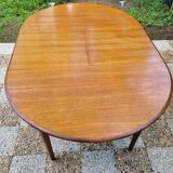 Scandinavian design round table in teak
