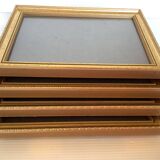 Four gilded wood frames to place or hang