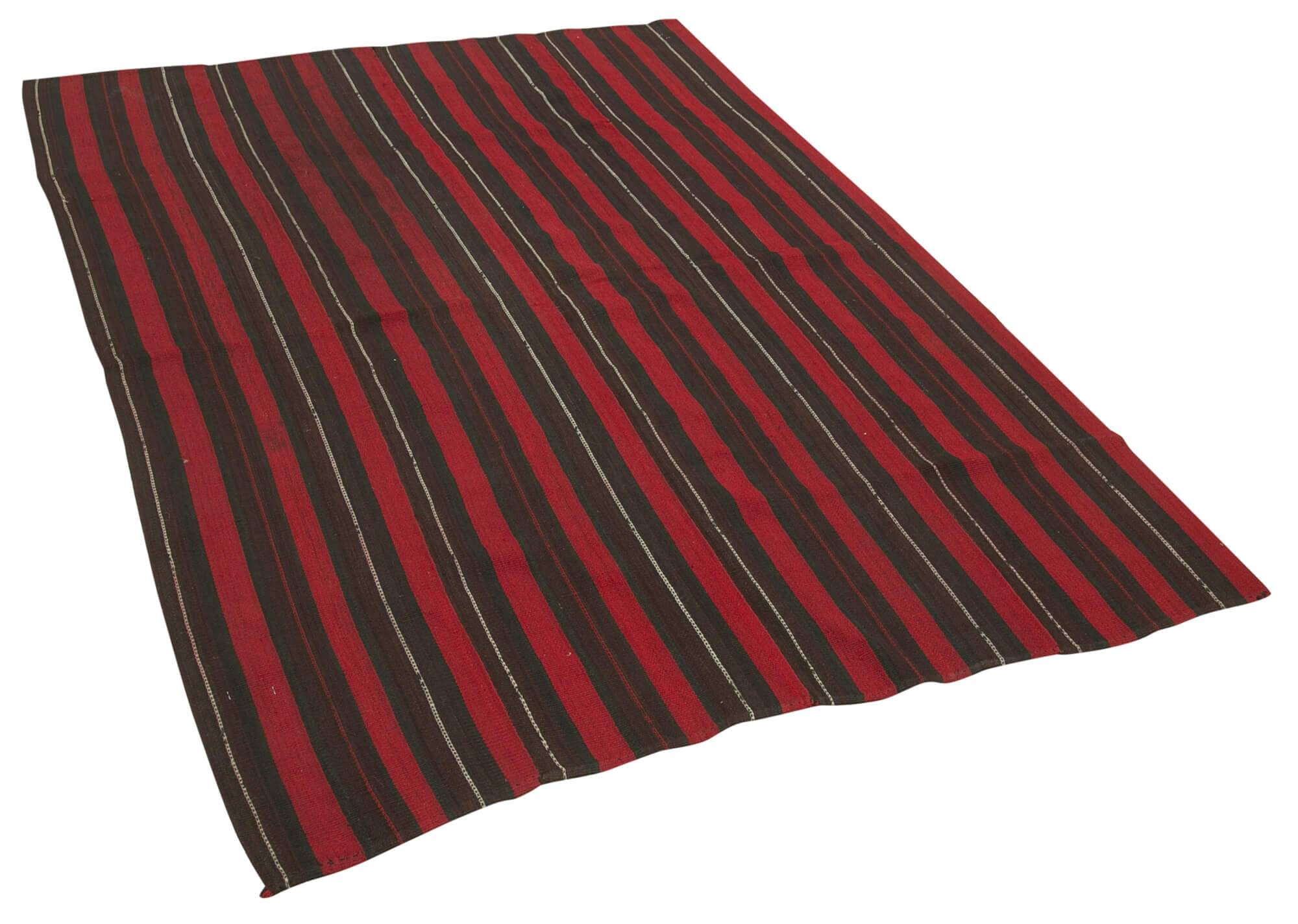 Turkish Handmade Vintage Anatolian Kilim 139 cm x 197 cm