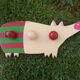 Coat rack, vintage wooden coat hook.