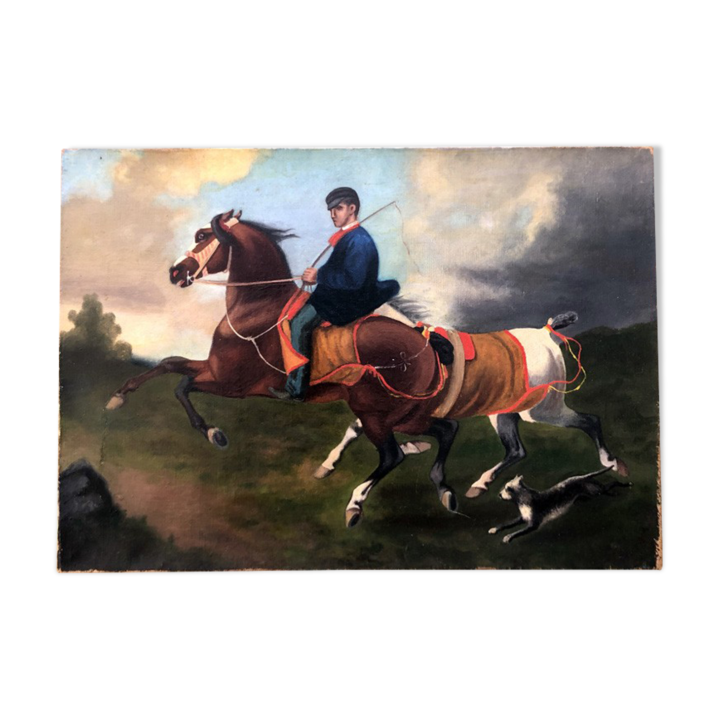 Ancient equestrian painting