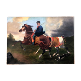 Ancient equestrian painting