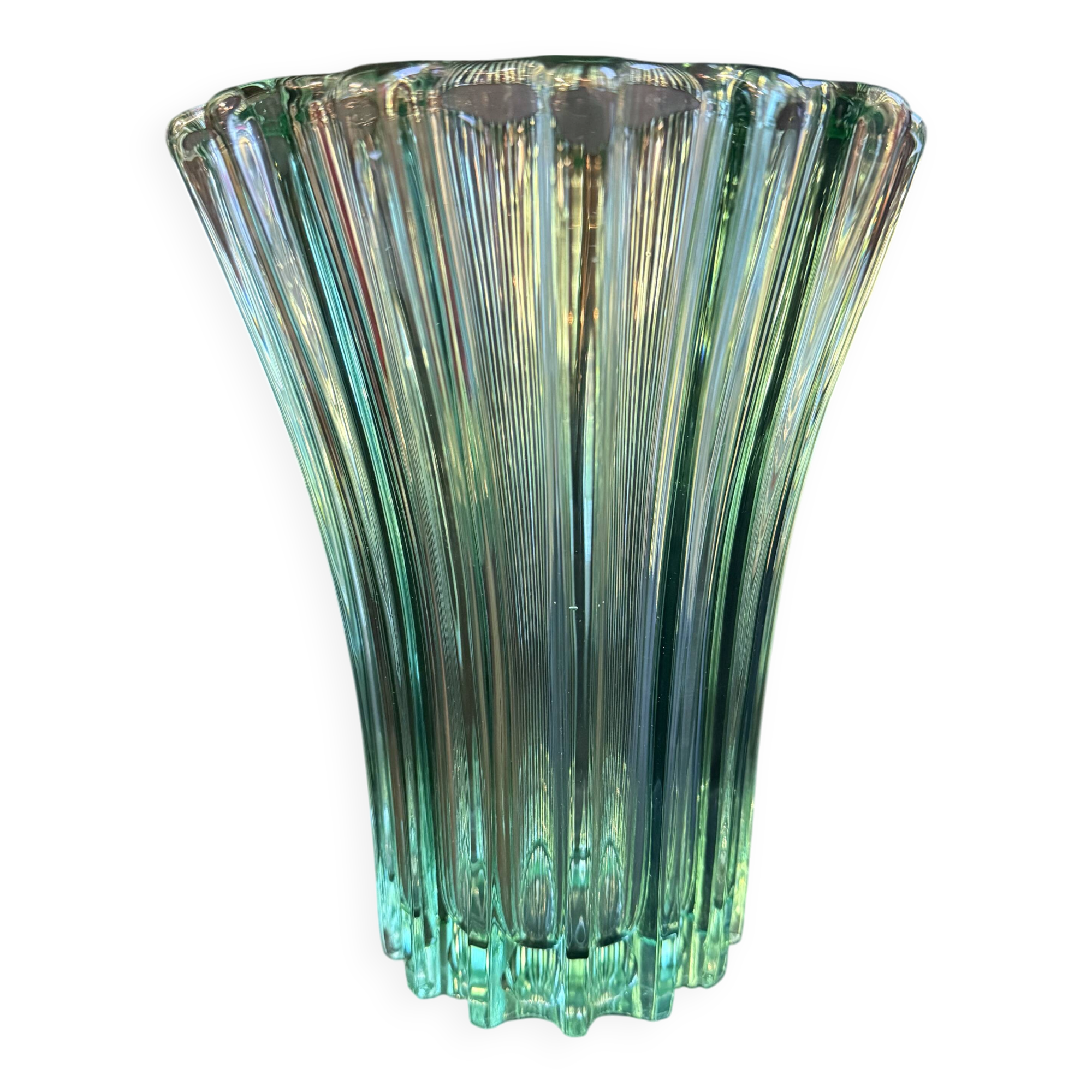 Large green Art Deco vase – Pierre d'Avesn