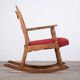 Brutalist Oak Rocking Chair, Denmark, 1960s