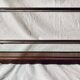 Art Deco wooden hat rack wall shelf with mirror