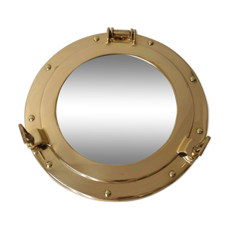 Golden window mirror