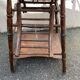 Chaise haute pour bébé en bois transformable en petit bureau des  année 50