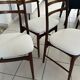 Suite 4 chaises Teck par Wilkhan pour Georg Leowald  Allemagne 1960