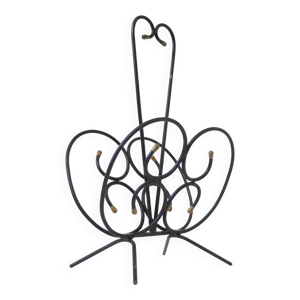 Porte-revues papillon - acier noir