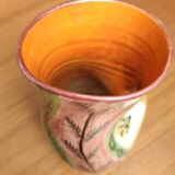 Accolay ceramic vase circa 1960 monogram J.C