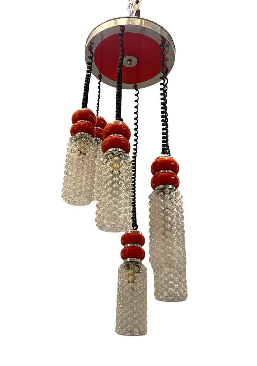 Crystal light pendant 1970s