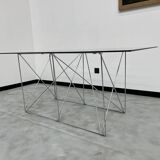 Dining table with folding base by Max Sauze Studio, France, 1970s