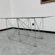 Dining table with folding base by Max Sauze Studio, France, 1970s