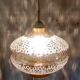 Scandinavian style glass pendant light - 60s/70s