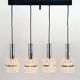 Ancien Luminaire Suspension 4 Lumières Vintage Style Kinkeldey 60's 70's