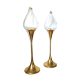 Pair oil lamps F. Andersen 70s