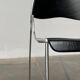 Set of minimalist postmodern stackable chairs, 1980s.