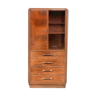 Bahut high art deco 1930 display case door shelf 4 rosewood drawers