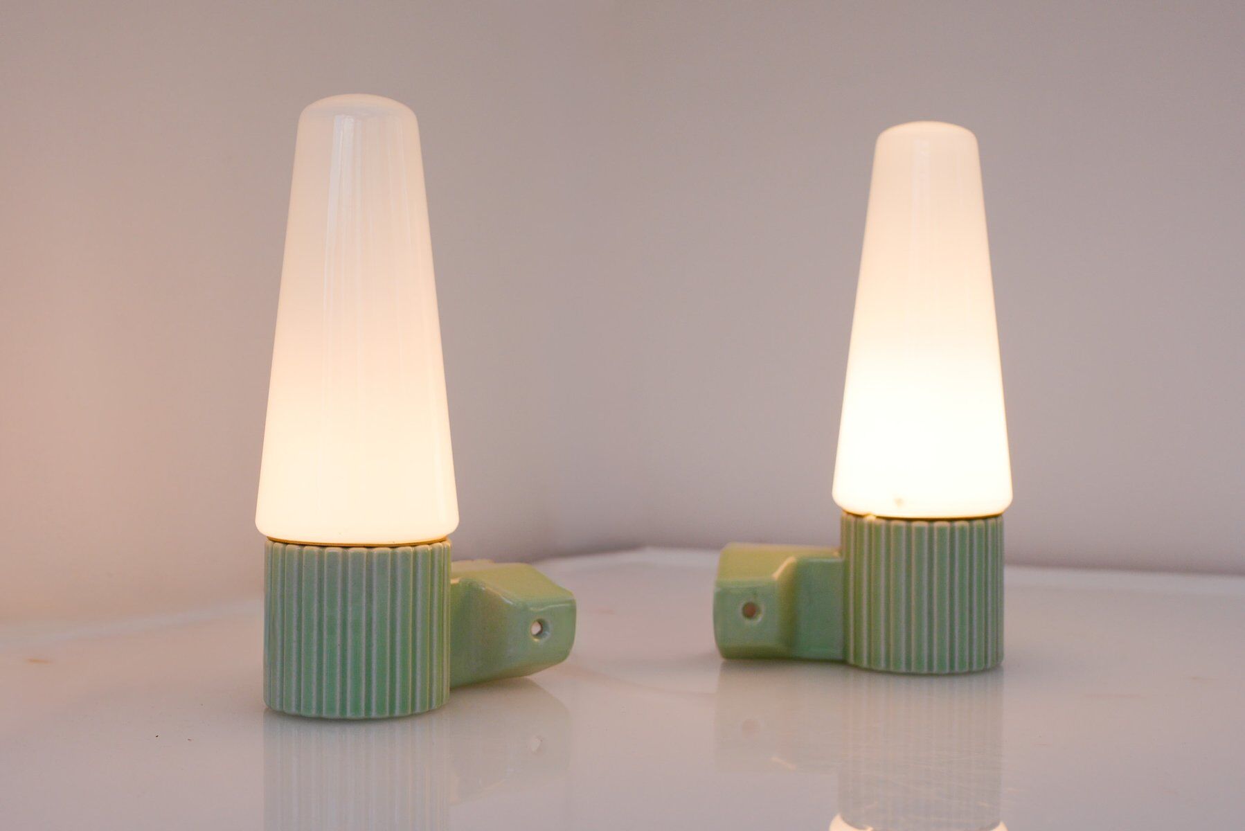 Wall sconces by Hans-Agne Jakobsson for Ifö, 1965, set of 2