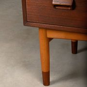 Commode en teck et hêtre de Børge Mogensen, Søborg Møbler