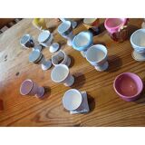 Set of 38 egg cups