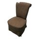 Chauffeuse en tissu marron