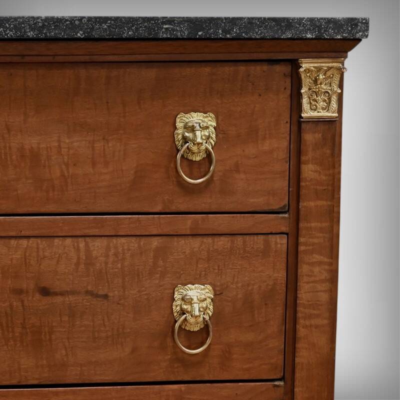 Return from Egypt chest of drawers in mahogany, Empire period – Early 19th century