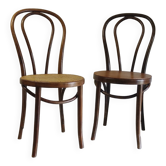 Chaises bistrots en bois courbé - mid. XXéme