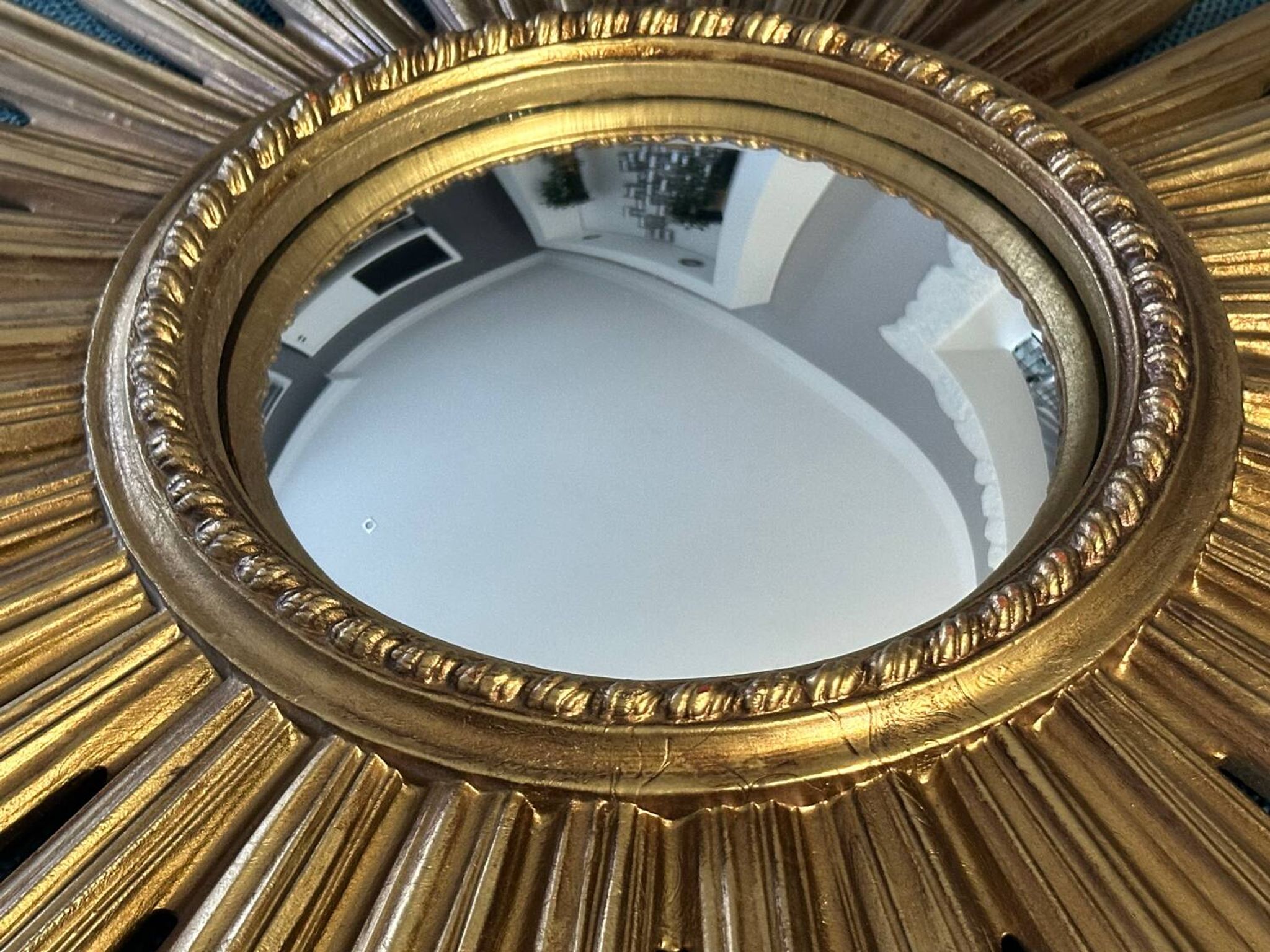 Miroir soleil œil de sorcière vintage années 1960