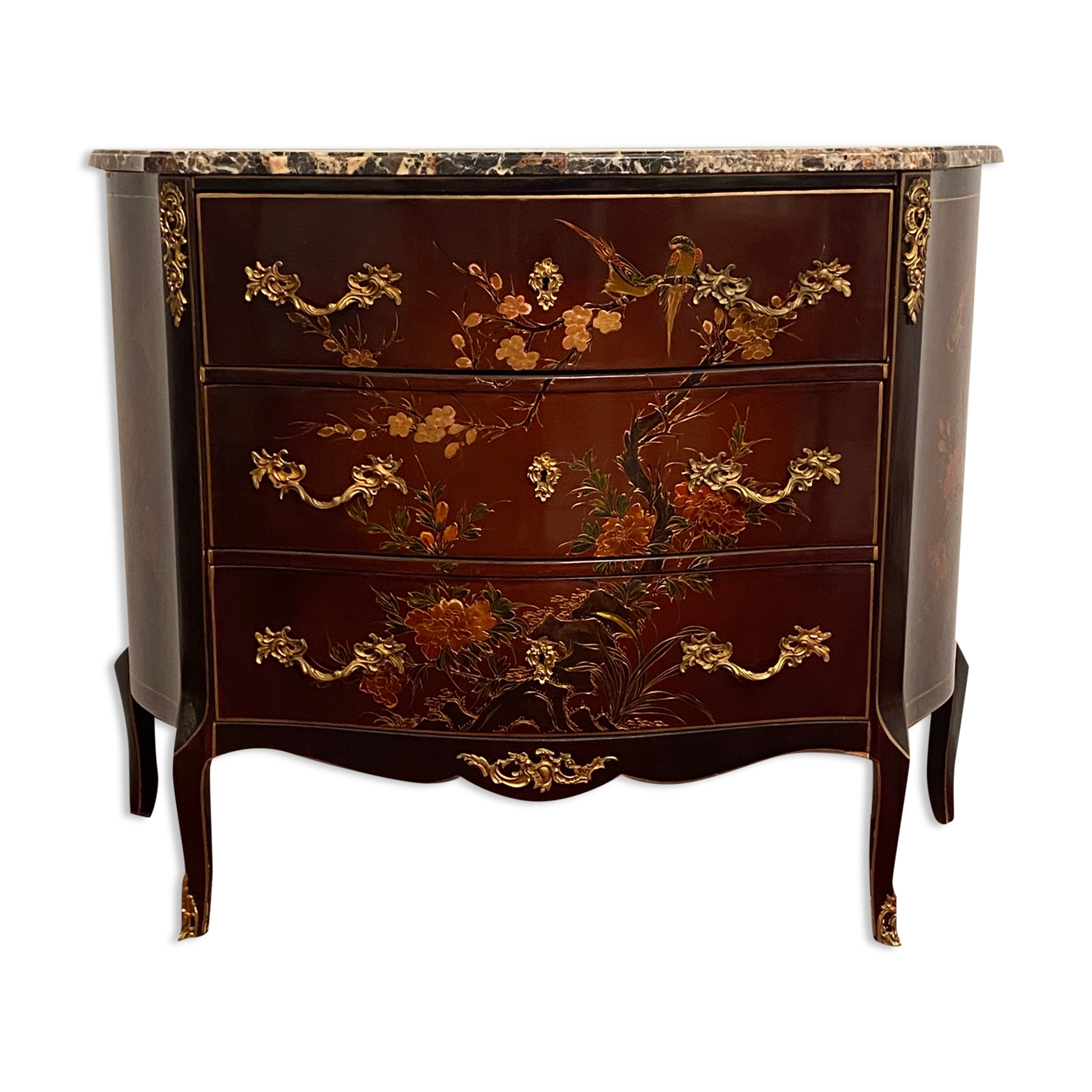 Commode galbée
