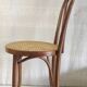 Bistro chair in bentwood and canework - mid. 20th century