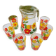 Vintage flower orangeade service