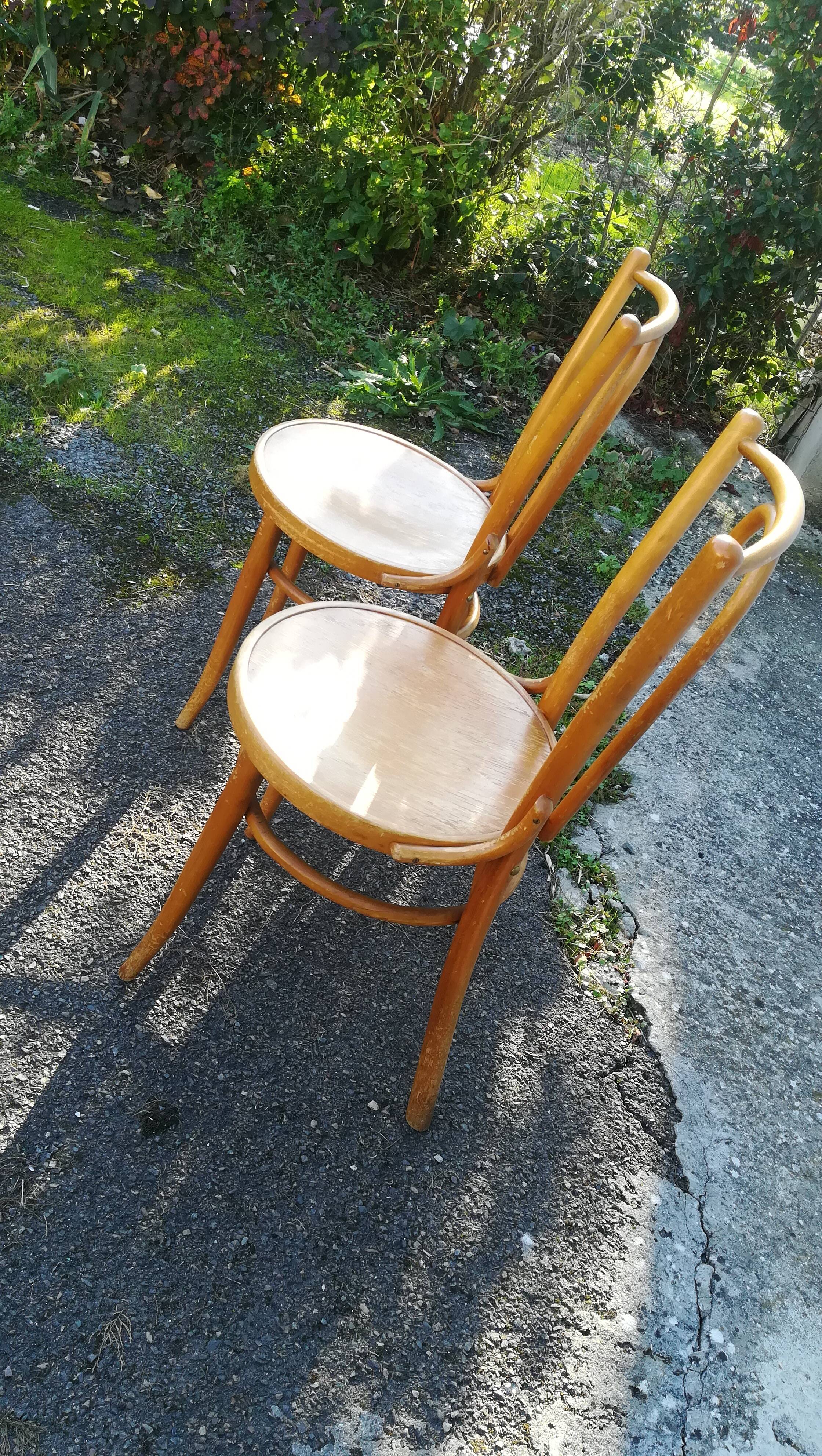 Paire de chaises bistrot Baumann