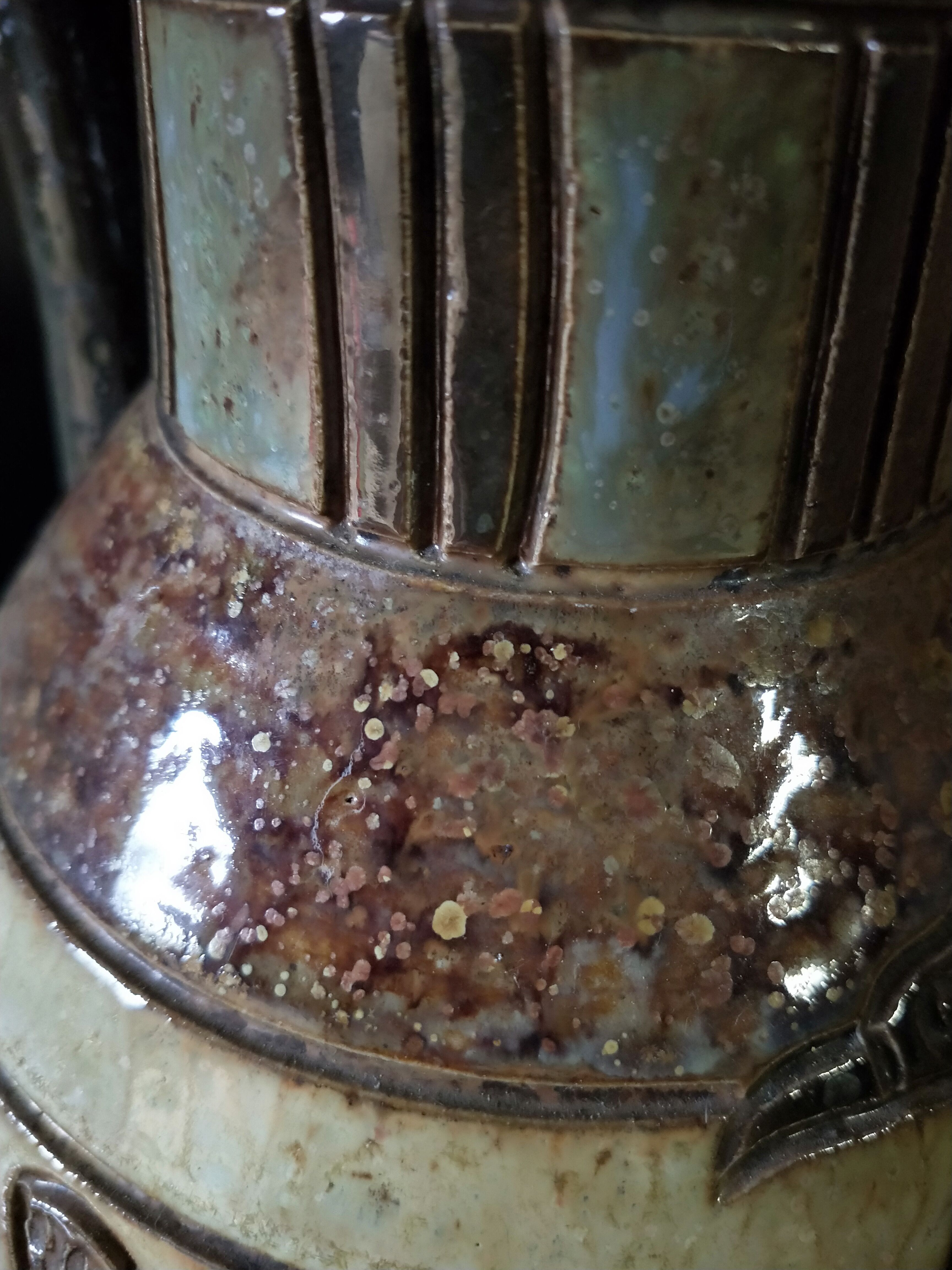 Belgian ceramic Dubois stoneware vase