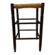 High stool made of wood and straw