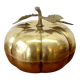 Brass pumpkin box Italy 1970 vintage