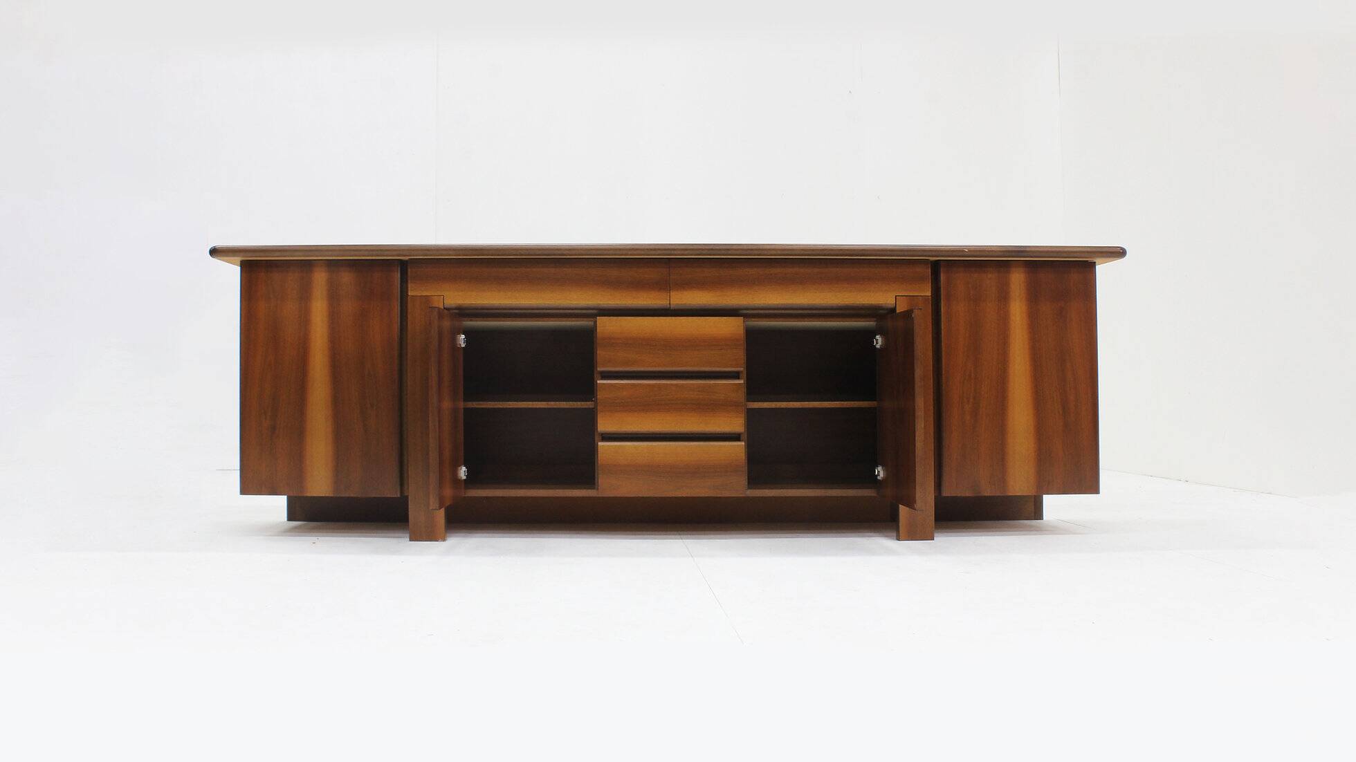 Vintage Italian walnut sideboard 1960s