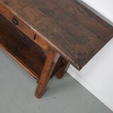 Console en chêne, France XIXe siècle