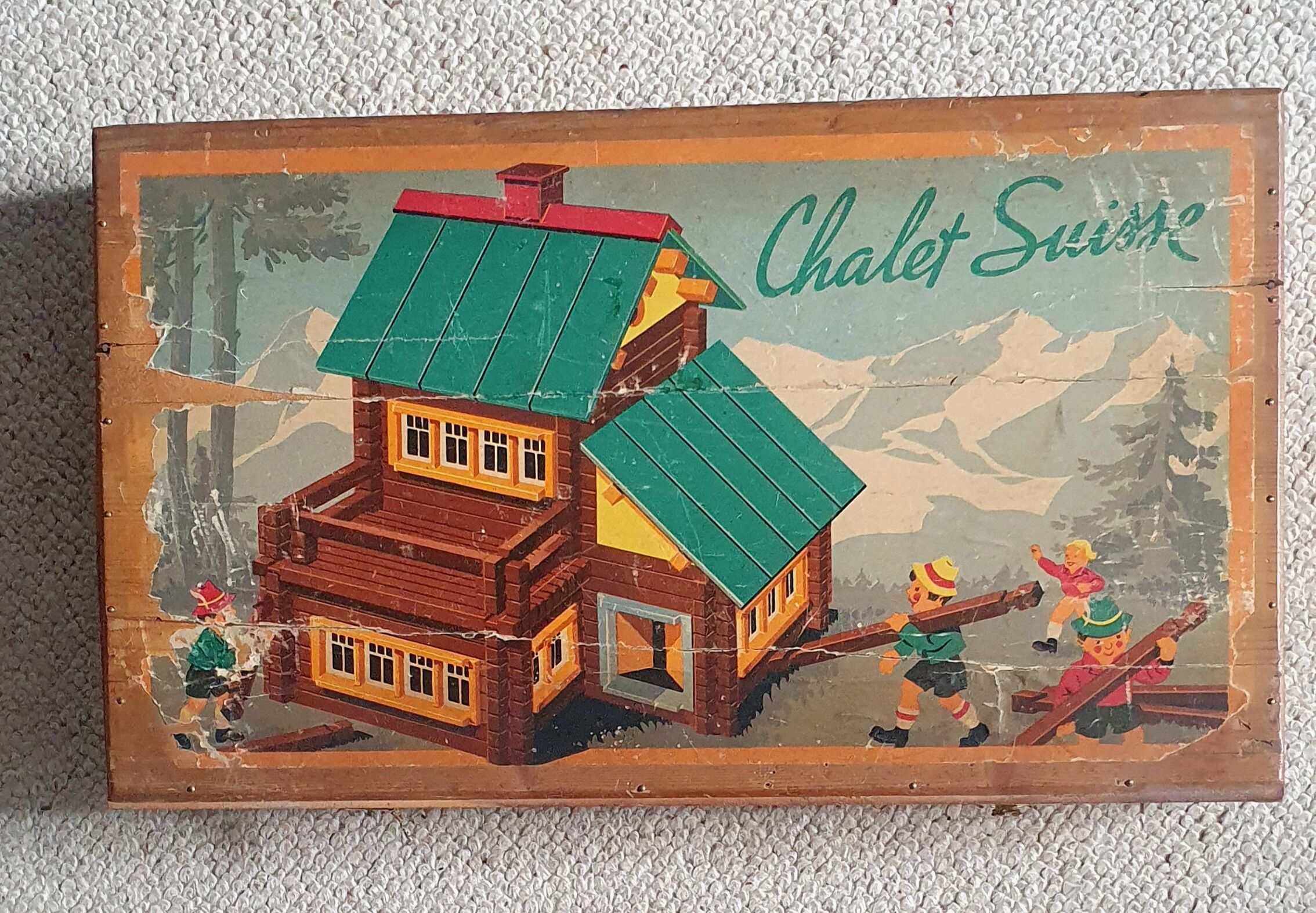 Swiss Chalet Wooden Game 50s